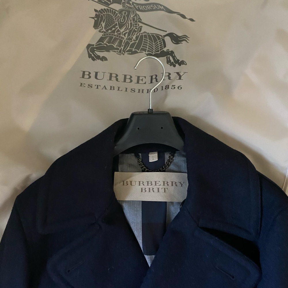 Mens Burberry coat size L